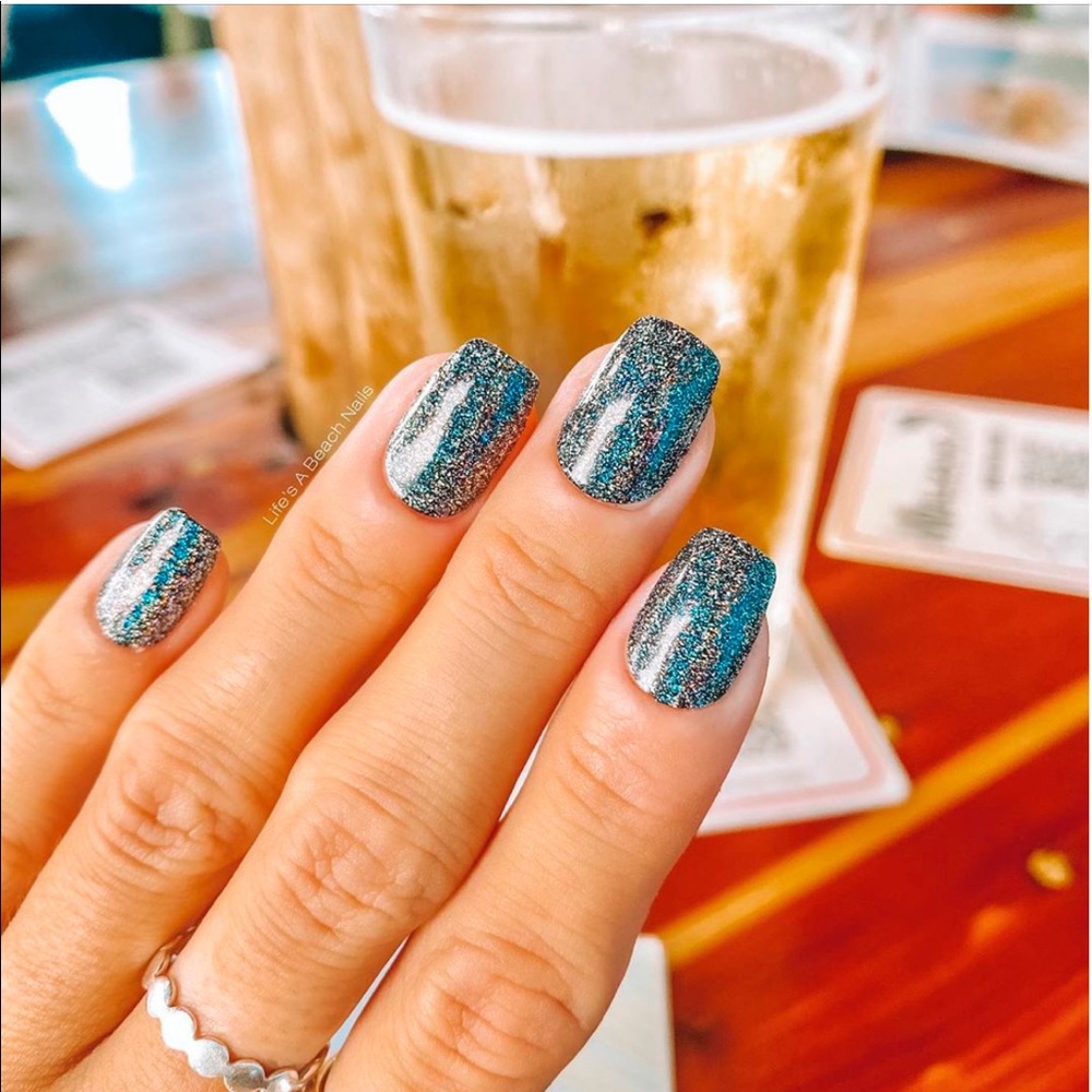*Retired* Color Street: Soho-ver It | Black Holographic Glitter Sparkles Party - Picture 6 of 12
